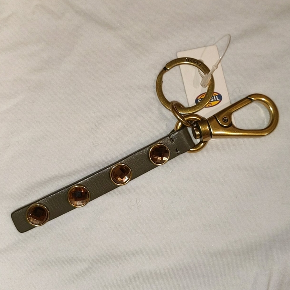 Fossil Rhinestone Keychain - Picture 1 of 3